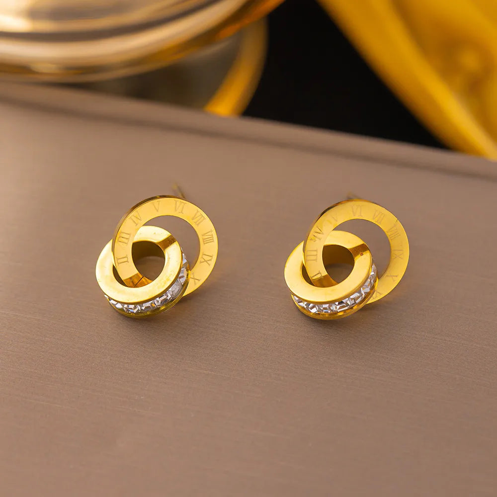 Double Ring earring set
