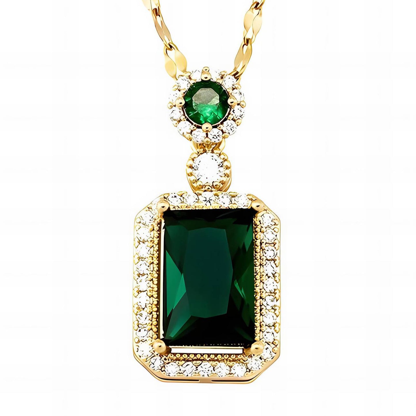Majestic Green Radiance Necklace