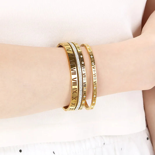 Roman Numbers Bangle